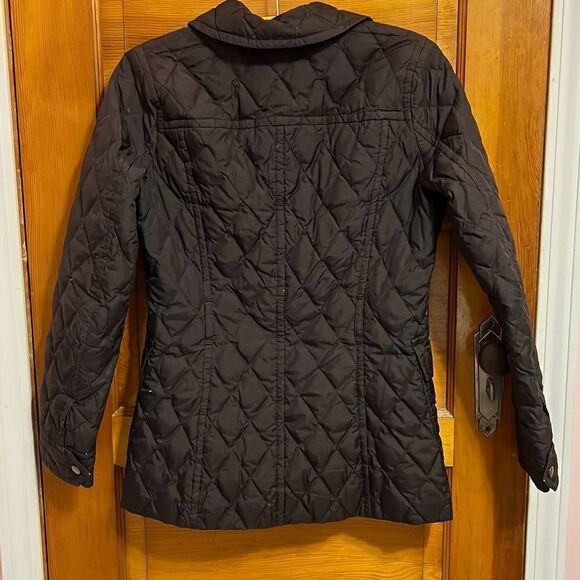 J. Crew Lightweight Quilted Down and Feather Brown Jacket XS - Picture 6 of 8